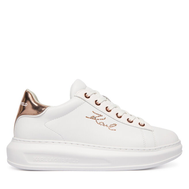 Sneakersy KARL LAGERFELD Kapri KL62518 Biały - kobiece