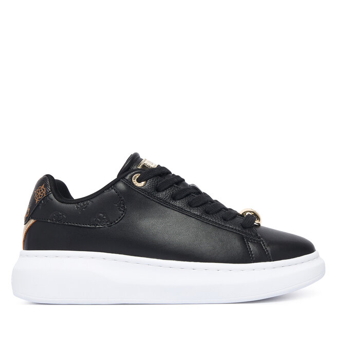 Sneakersy Guess FLTFRE LEA12 Czarny - kobiece