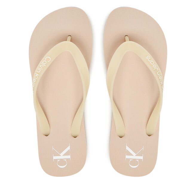 Japonki Calvin Klein Jeans Beach Sandal Transparent Tpu YW0YW01829 Różowy -
