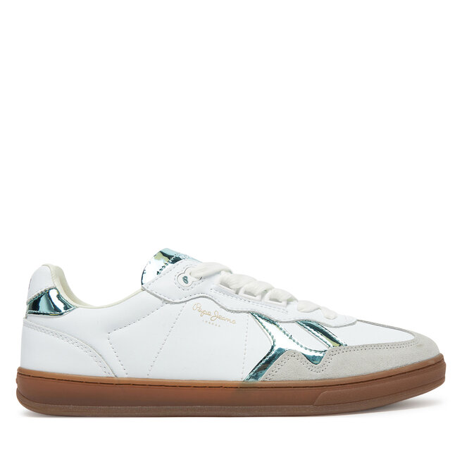 Sneakersy Pepe Jeans Ball Rise W PLS00037 Biały - kobiece