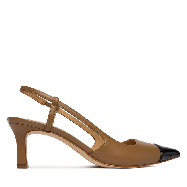 Czółenka MICHAEL Michael Kors Alora Toe Cao Mid Sling 40R6AOMS1L Brązowy - kobiece