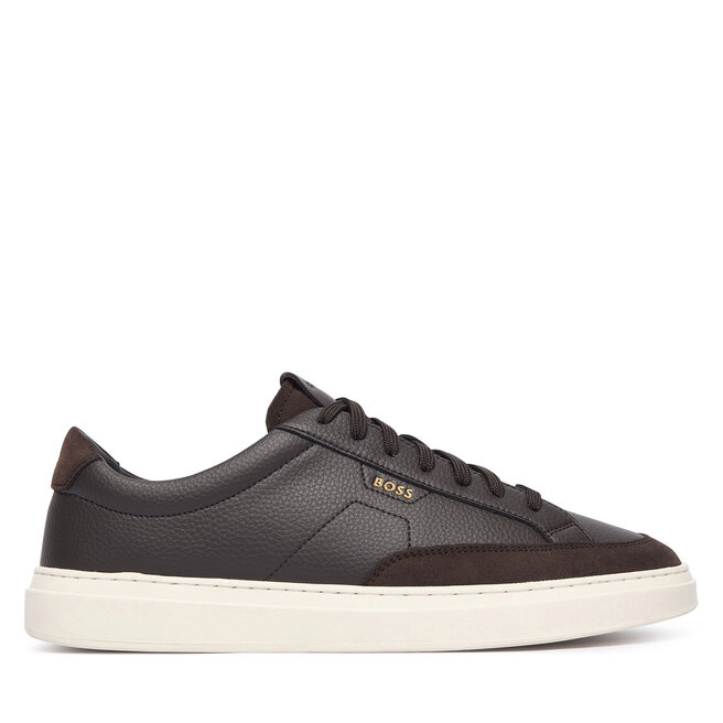 Sneakersy BOSS Kieran 50568536 Brązowy - męskie
