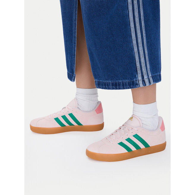 Sneakersy adidas Vl Court 3.0 KI9260 Różowy - kobiece