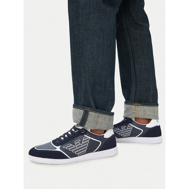 Sneakersy EA7 Emporio Armani 7X000405 AF19826 MZ069 Granatowy - męskie