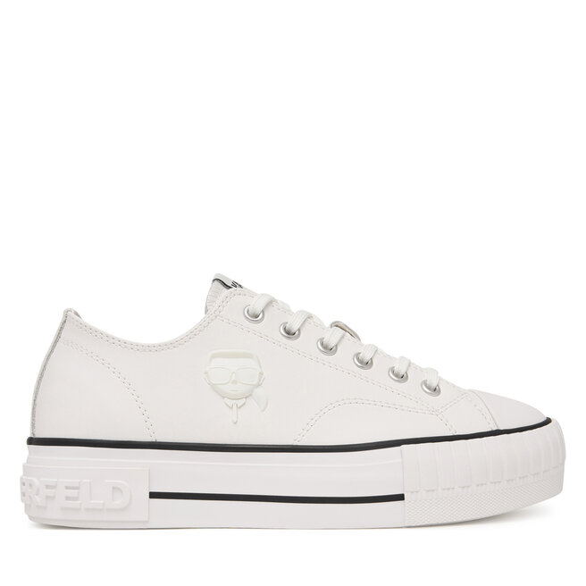 Trampki KARL LAGERFELD Kampus Max KL60426 Biały - kobiece