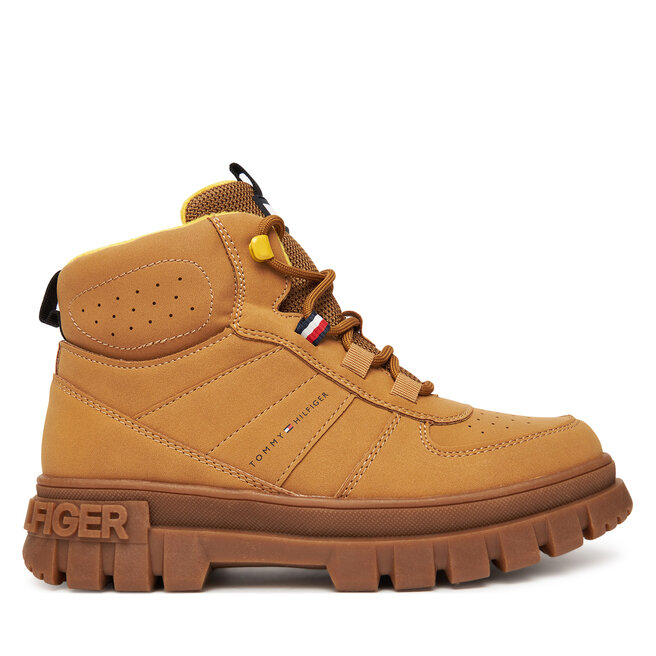 Trzewiki Tommy Hilfiger T3X5-34129-1696 D Brązowy - chłopięce