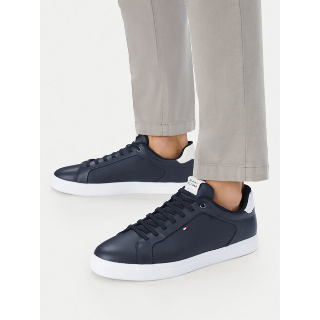 Sneakersy Tommy Hilfiger Icon Court FM0FM05946 Granatowy - męskie