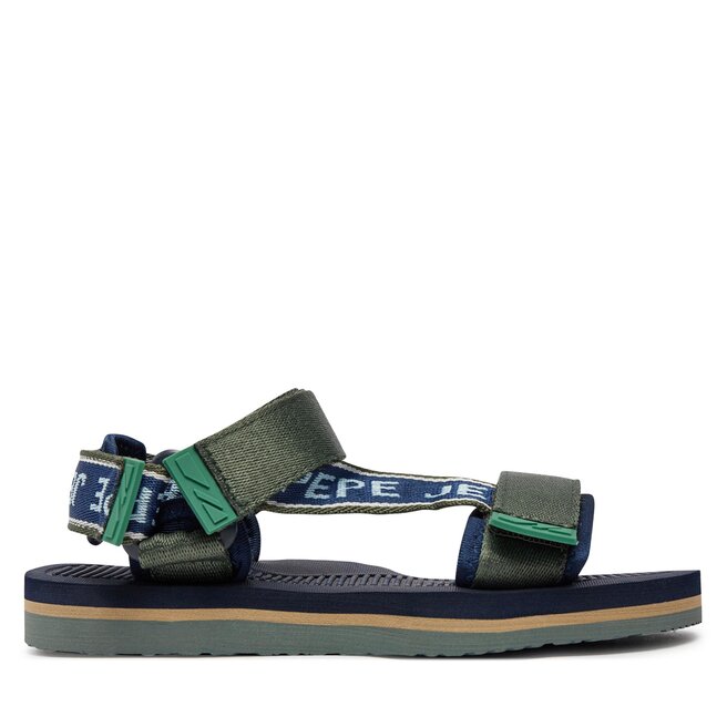 Sandały Pepe Jeans Pool One B PBS70063 Khaki - chłopięce