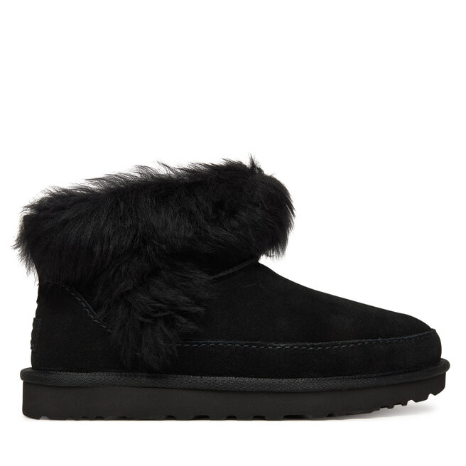 Śniegowce Ugg W Classic Ultra Mini Chalet 1173832 Czarny - kobiece