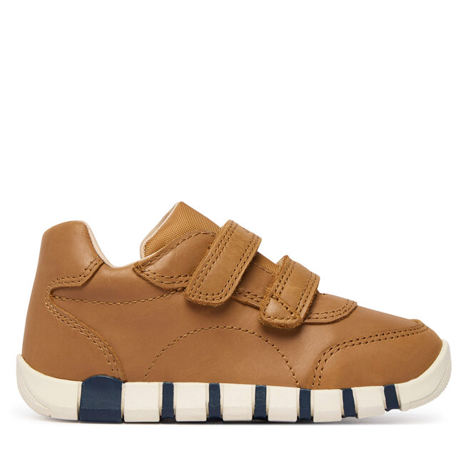 Sneakersy Geox B Iupidoo Boy B5655B 000CL C6627 Brązowy - chłopięce