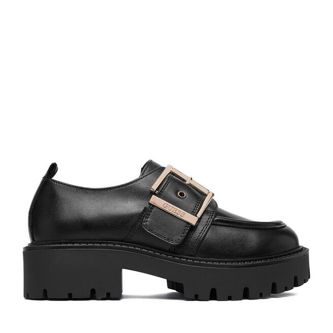 Loafersy Guess EO-CI12-LEA-01 Czarny - dziewczęce