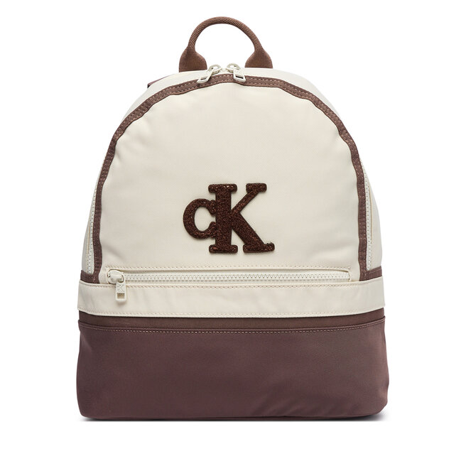 Plecak Calvin Klein Jeans Colour Block Backpack IU0IU00758 Beżowy -