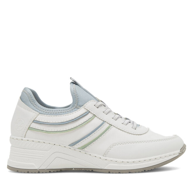 Sneakersy Rieker N4381-80 Biały - kobiece