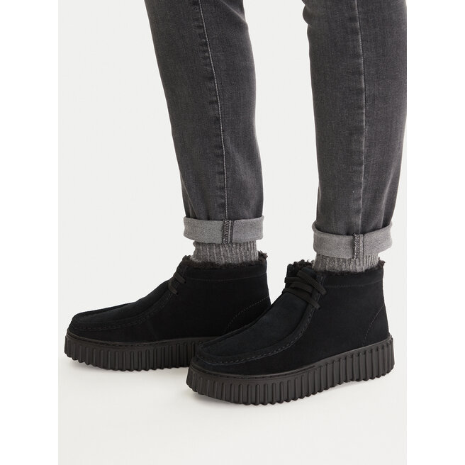 Trzewiki Clarks Torhill Moss 26182916 Czarny - kobiece