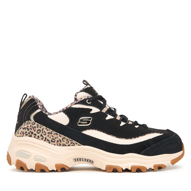 Sneakersy Skechers D'Lites - Wild Charm 150877/BLK Czarny - kobiece