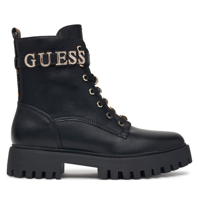 Trapery Guess FLFFIC ELE10 Czarny - kobiece
