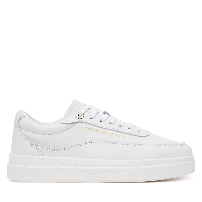 Sneakersy Tommy Hilfiger Modern Court Sneaker Lthr FW0FW08800 Biały - kobiece