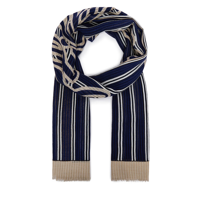 Szal Tommy Hilfiger Script AW0AW18869 Granatowy -