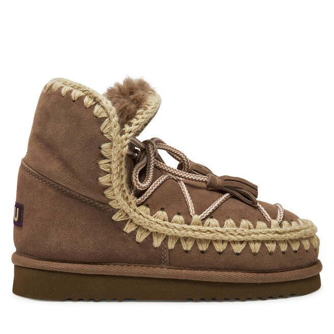 Śniegowce Mou Eskimo Scoubidoo Lace FW101124A Brązowy - kobiece