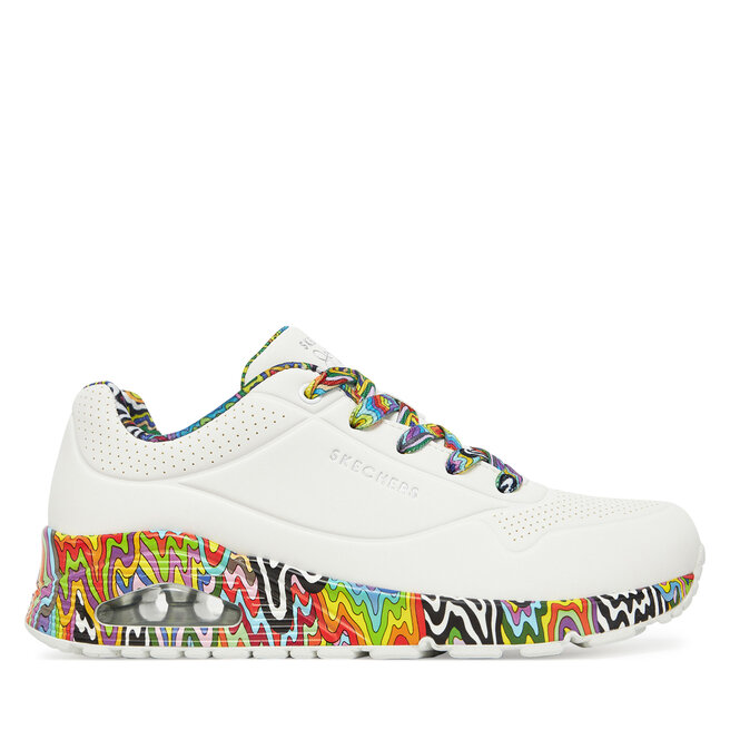 Sneakersy Skechers Jen Stark: Uno - Mini Drip 177959/WMLT Biały - kobiece