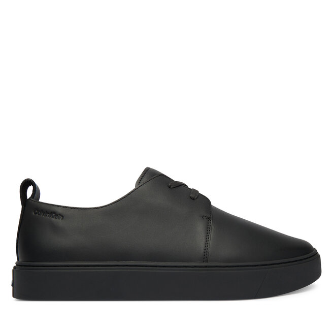 Sneakersy Calvin Klein Hybrid Clean Cup Derby Lth HM0HM02011 Czarny - męskie