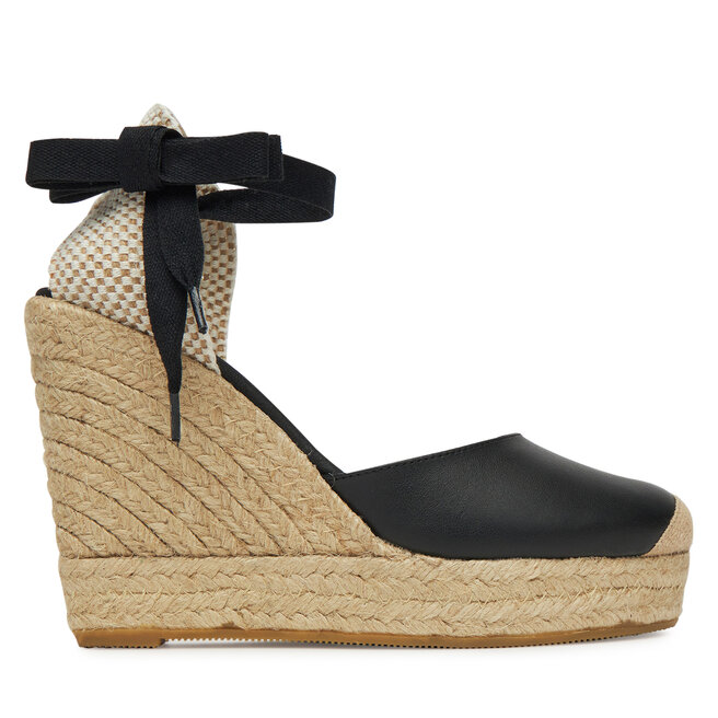Espadryle Genuins Darya G105918 Czarny - kobiece