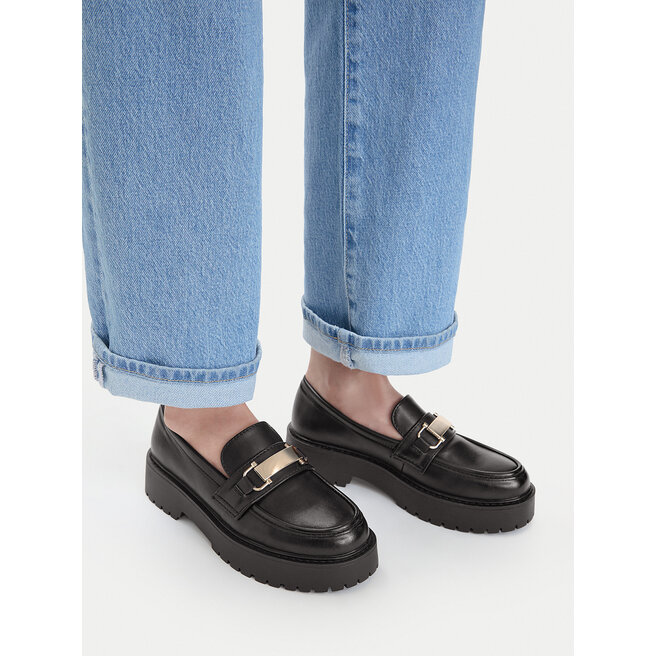 Loafersy DeeZee CEO-HY18638-4 Czarny - kobiece