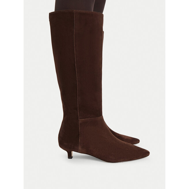 Kozaki LAUREN RALPH LAUREN Frncsa Tl Hl Bo Tal 802P15726002 Brązowy - kobiece