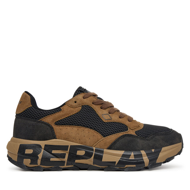 Sneakersy REPLAY GMSP3 .000.C0003T Brązowy - męskie