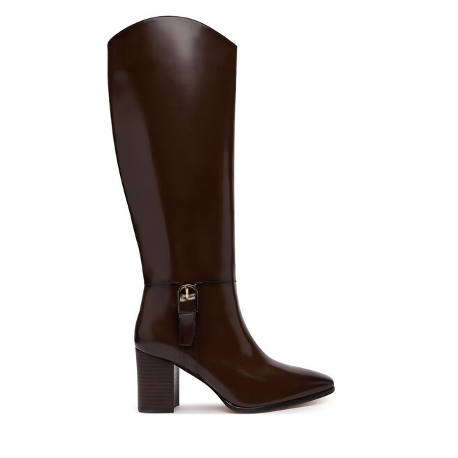 Kozaki LAUREN RALPH LAUREN Rlyn Bk T Hl Bo Tal 802P12879002 Brązowy ciemny - kobiece