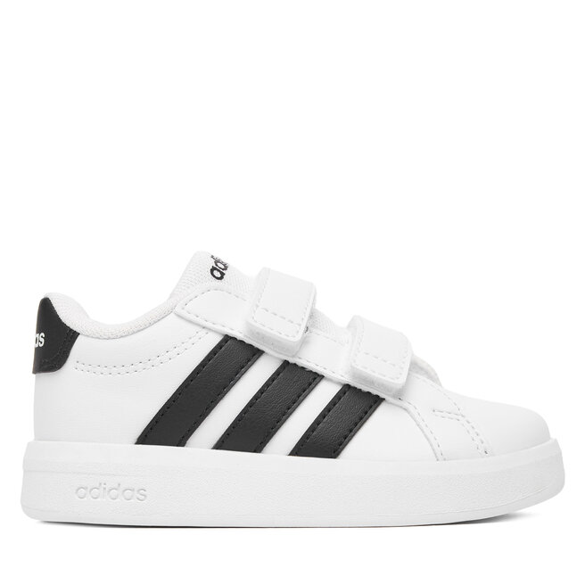 Sneakersy adidas Grand Court 3.0 HP3534 Biały - chłopięce