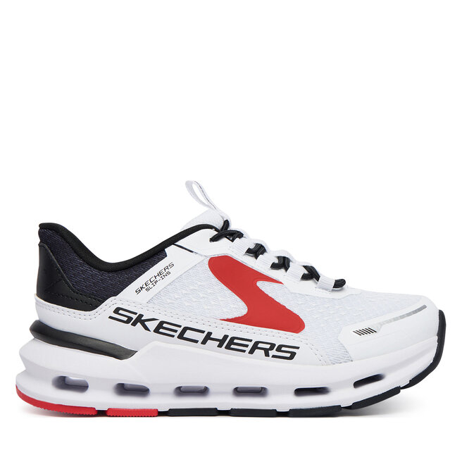 Sneakersy Skechers Slip-Ins: Glide-Step Plus - Vista-Lane 404203L/WBKR Biały - chłopięce