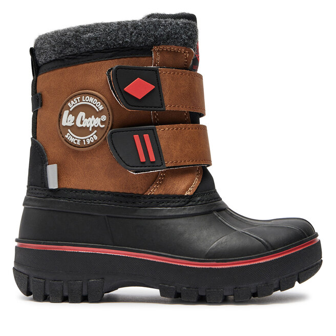 Śniegowce Lee Cooper LCJ-24-44-2864K Brązowy - chłopięce