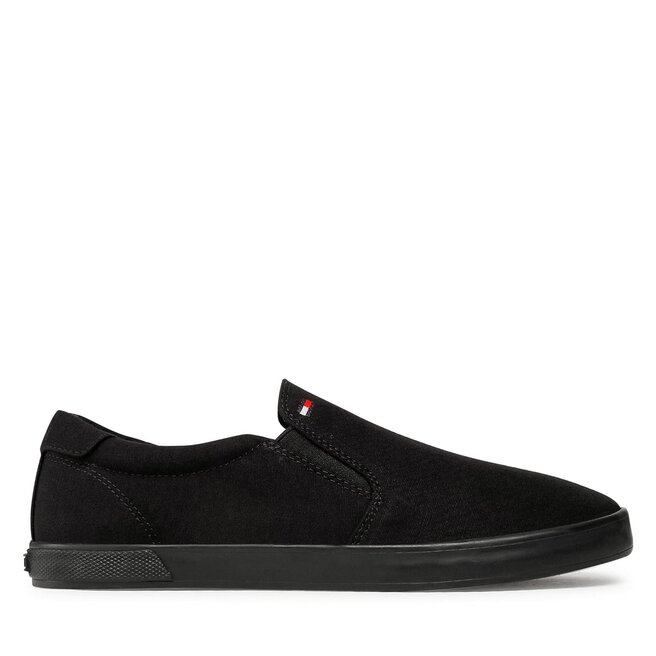 Tenisówki Tommy Hilfiger Iconic Slip On FM0FM00597 Czarny - męskie