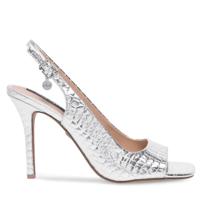Sandały Nine West FF-1065 Srebrny - kobiece