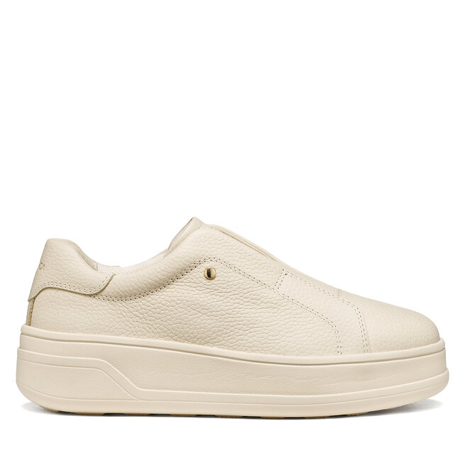 Sneakersy Geox D Spherica Ecub-2 D65WVE 46 C1122 Kremowy - kobiece