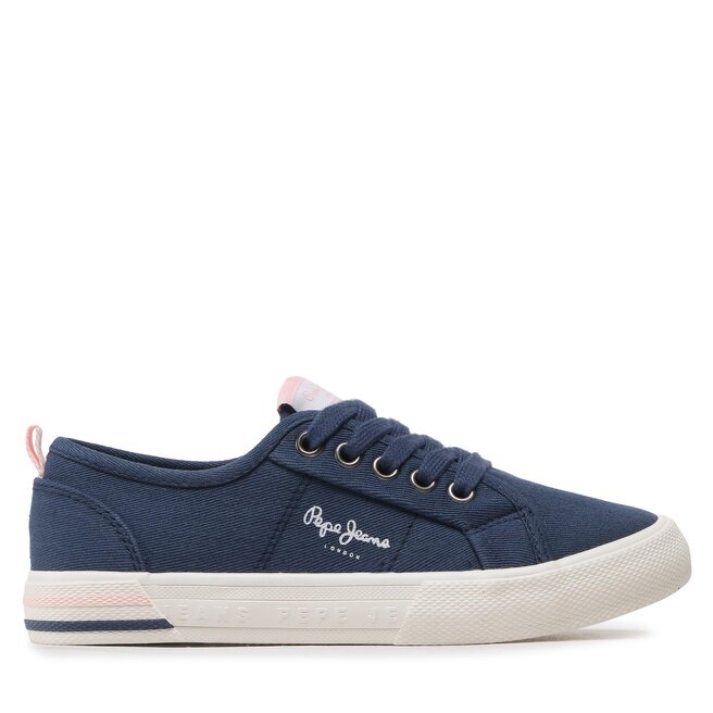 Tenisówki Pepe Jeans Brady Basic G PGS30561 Granatowy - dziewczęce