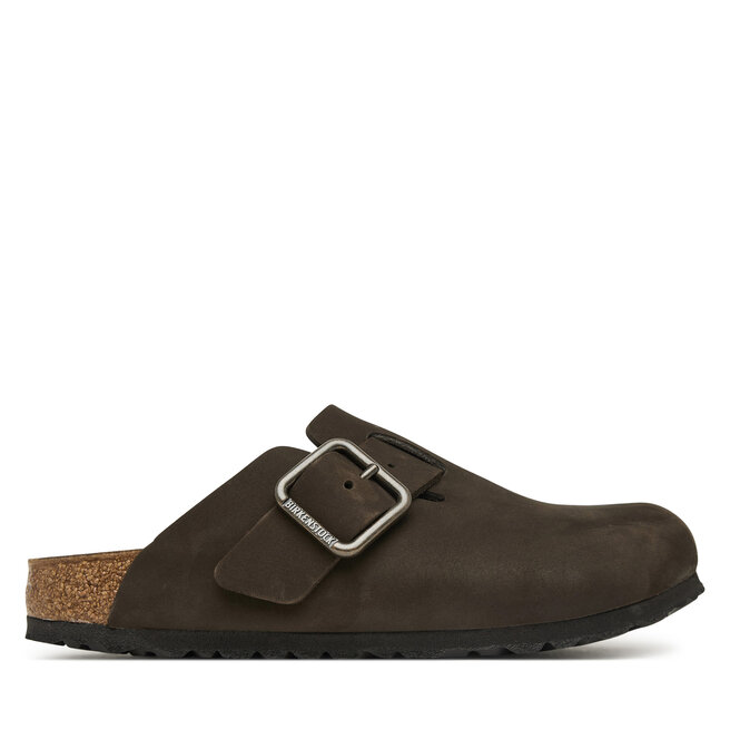Klapki Birkenstock Boston Wire Buckle 1032762 Brązowy ciemny -