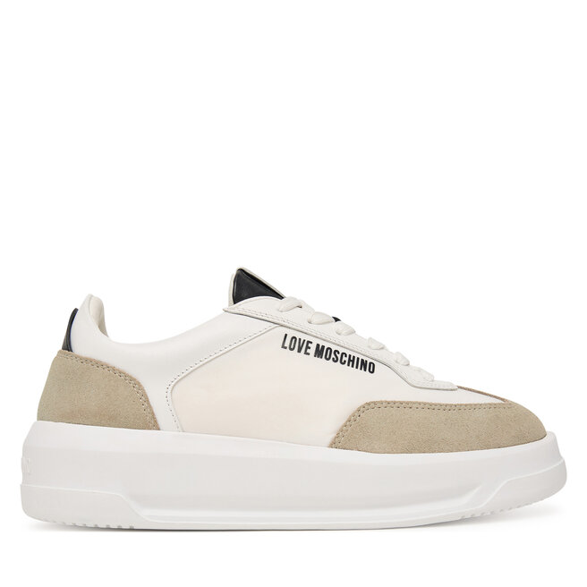 Sneakersy LOVE MOSCHINO JA15215G1PINH10A Biały - kobiece