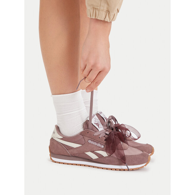 Sneakersy Reebok EO-CLASSIC AZ 100260996 Brązowy - kobiece