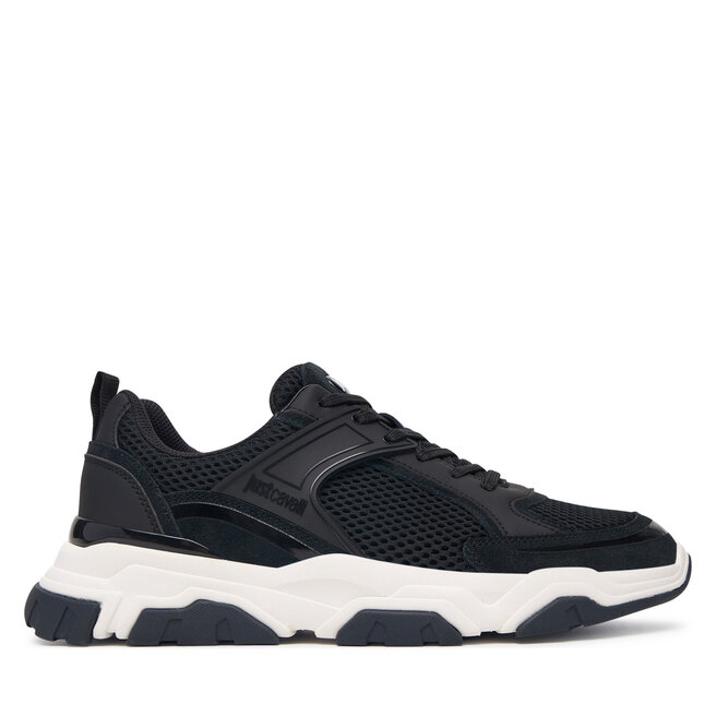 Sneakersy Just Cavalli 80QA3SH5 ZSE66 Czarny - męskie