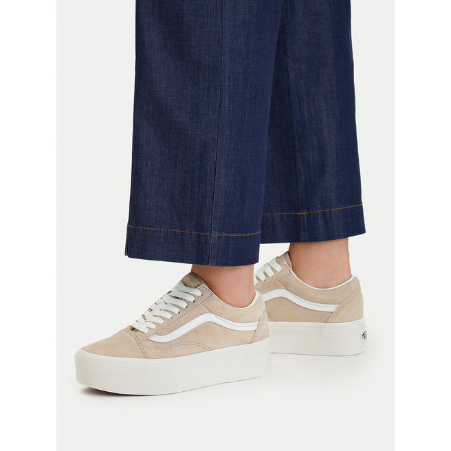 Tenisówki Vans Old Skool Platform VN0009PZ4MG1 Beżowy - kobiece