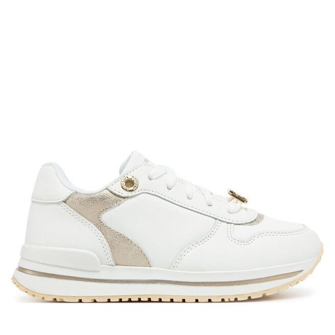 Sneakersy Tommy Hilfiger Low Cut Lace-Up Sneaker T3A9-33765-1355 M Biały - dziewczęce
