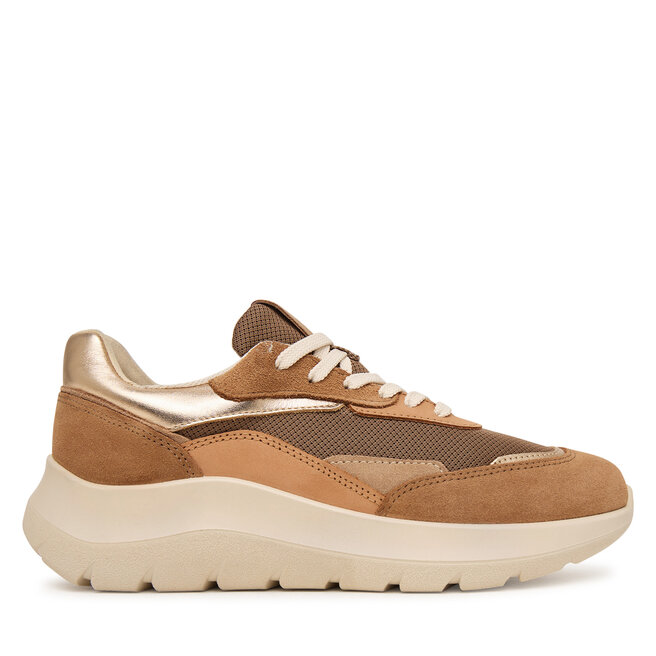 Sneakersy ECCO Valerie 23981352571 Brązowy - kobiece