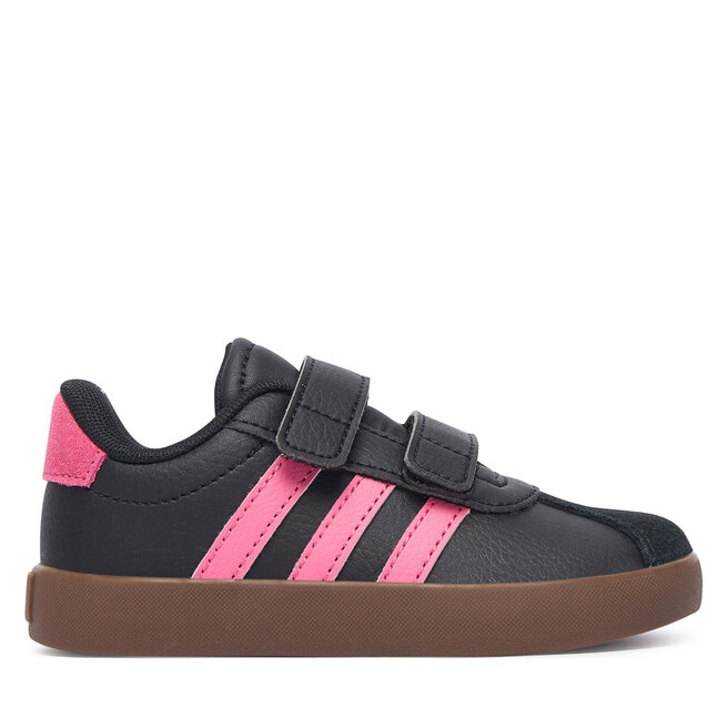 Sneakersy adidas Vl Court 3.0 Shoes Kids KK4577 Czarny - dziewczęce
