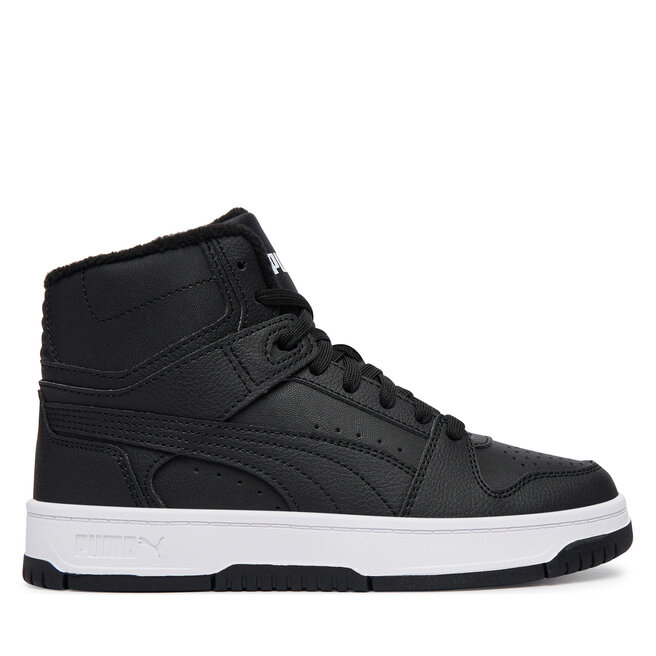 Sneakersy Puma Rebound Slam Mid Wtr Jr 40880301 Czarny - chłopięce
