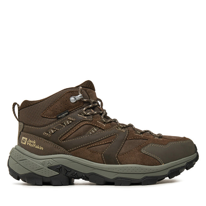 Trekkingi Jack Wolfskin Vojo Tour Lt Mid M A62074 Brązowy - męskie