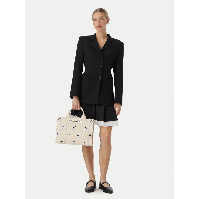 Torebka KARL LAGERFELD B3W50064 Kremowy -