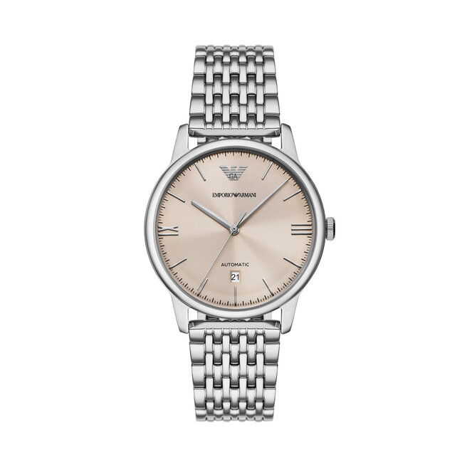 Zegarek Emporio Armani Mesh Automatic AR60082 Srebrny -