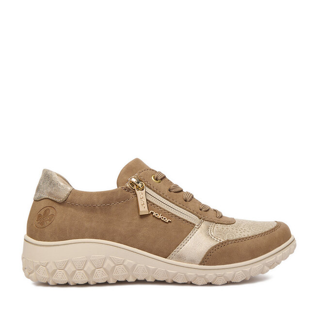Sneakersy Rieker 59502-62 Beżowy - kobiece